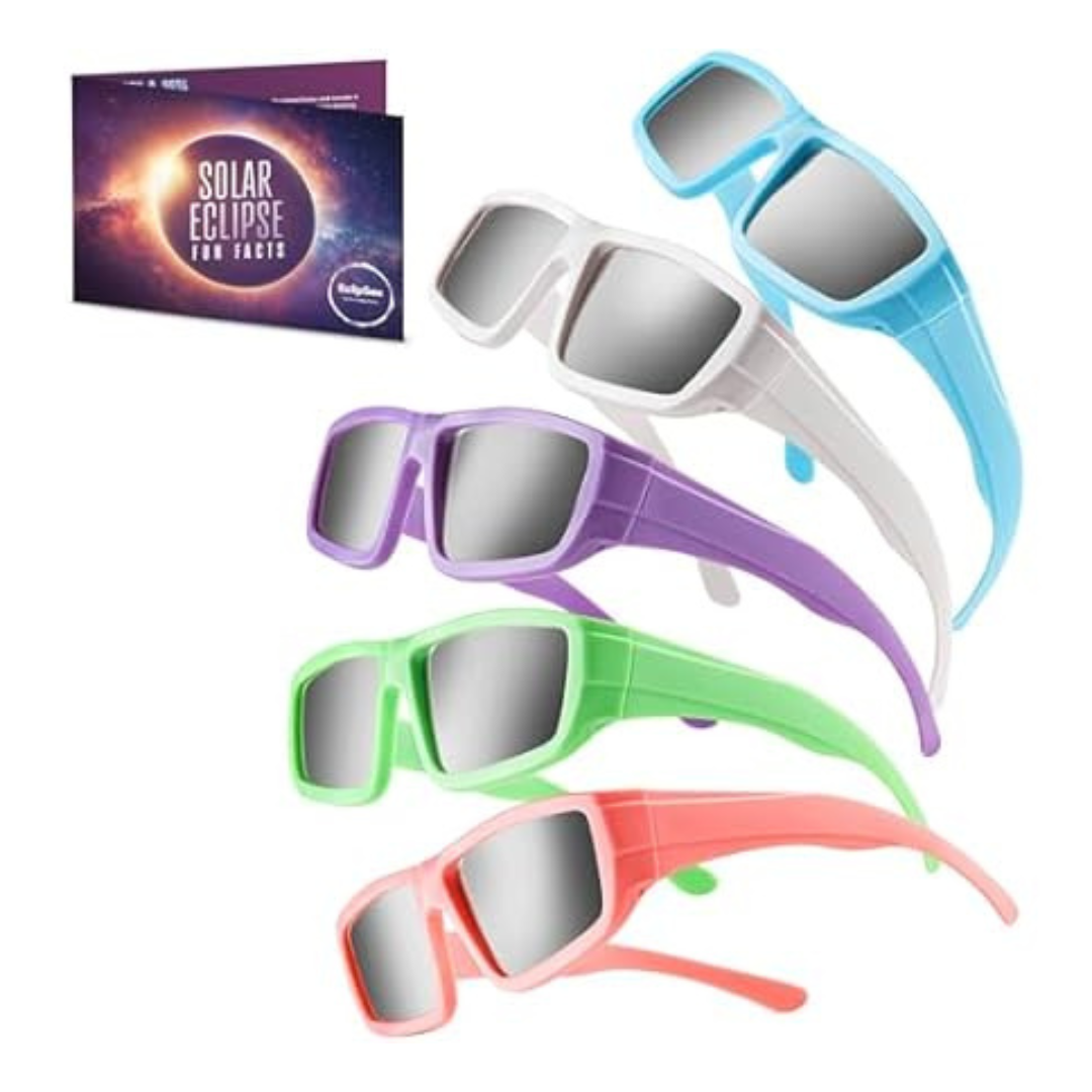 5-Pack Eclipsee Solar Eclipse Viewing Glasses Approved W/ Plastic Frame