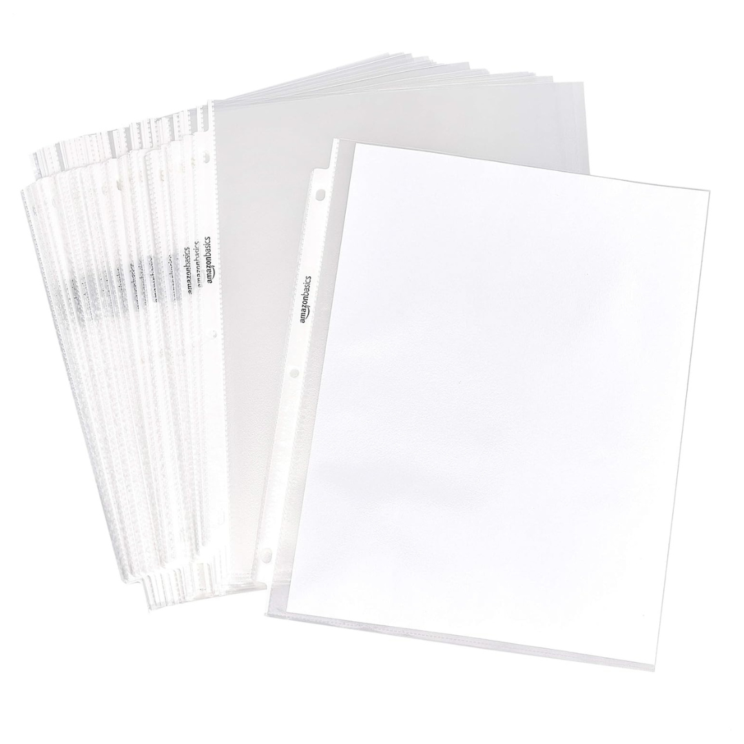 Amazon Basics Sheet Protectors (100-Pack, 8.5 x 11)