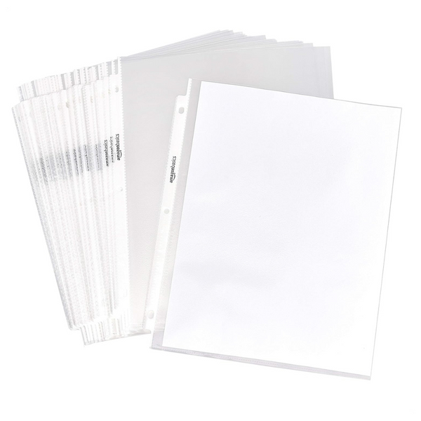Amazon Basics Sheet Protectors (100-Pack, 8.5 x 11)