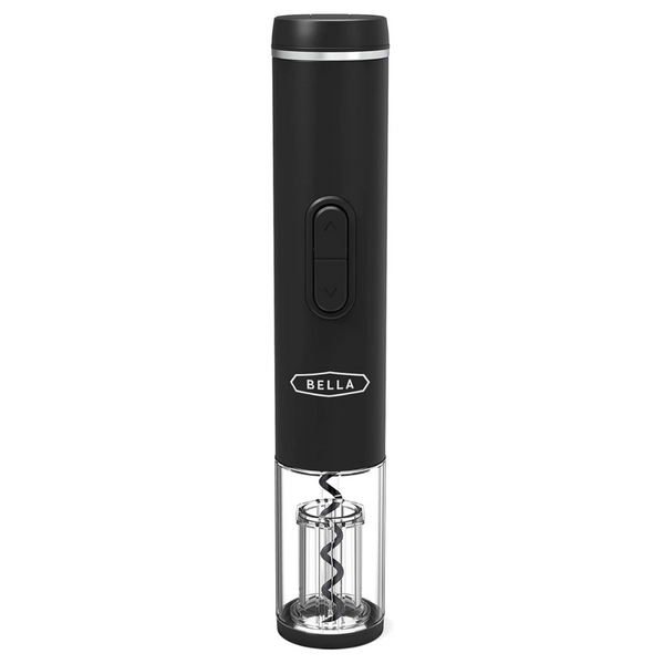 bella Electric Automatic Bottle Opener And Corkscrew Remover With Foil Cutter, Battery Operated
