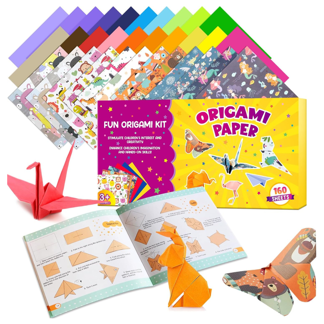 Pigipigi Kids Craft Origami Paper Kits With Guiding Book