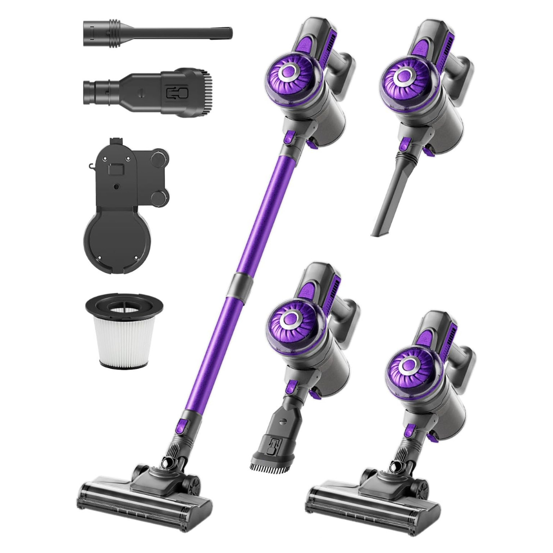 Lightweight Cordless Stick Vacuum Cleaner W/ 38KPA Powerful Suction