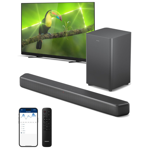 PHILIPS B5309 2.1-Channel Sound Bar With Wireless Subwoofer