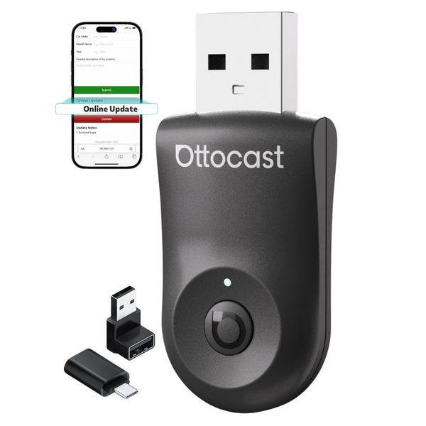 Ottocast 2-in-1 Wireless Adapter For CarPlay & Android Auto