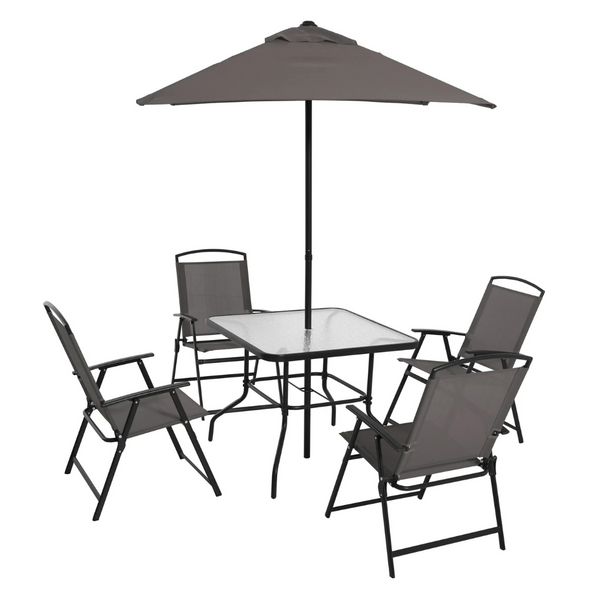 6-Piece Mainstays Albany Lane Outdoor Patio Dining Set (5 Colors)