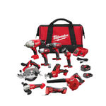 Milwaukee M18 18-Volt Lithium-Ion Cordless Combo Kit 9-Tool W/2-Batteries, Charger & Tool Bag
