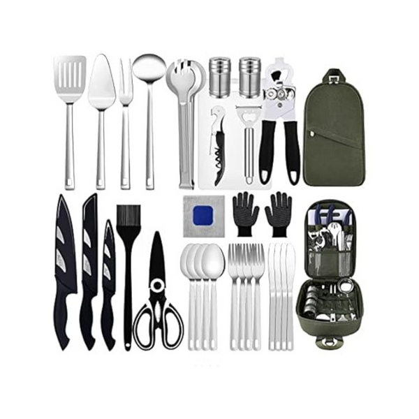 30-Piece Camping Cooking Utensils Set