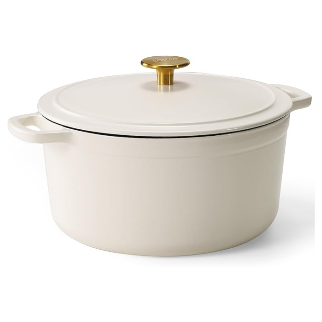 CAROTE 5Qt. Enameled Cast Iron Dutch Oven with Lid