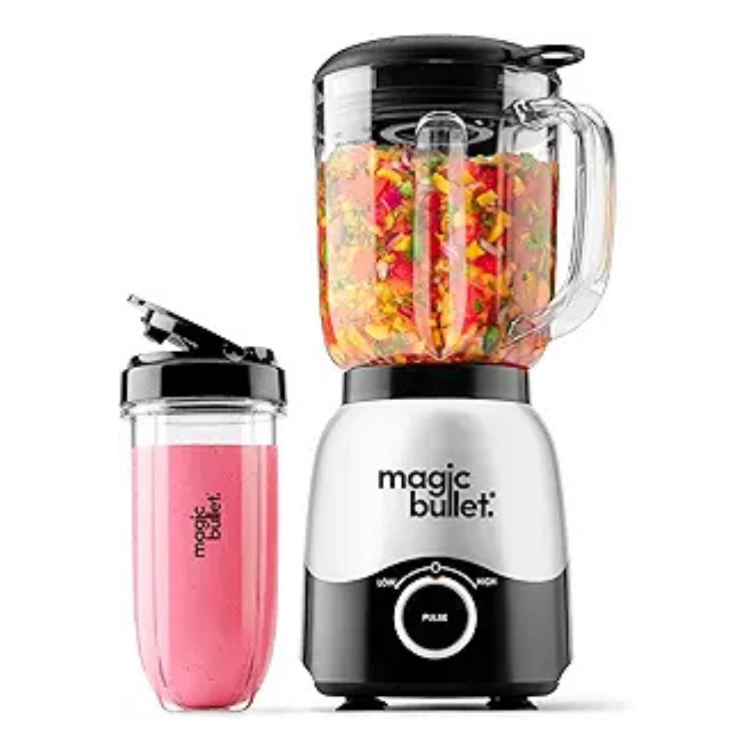 Magic Bullet 2-Speed Countertop Blender Combo Silver (MBF50200)