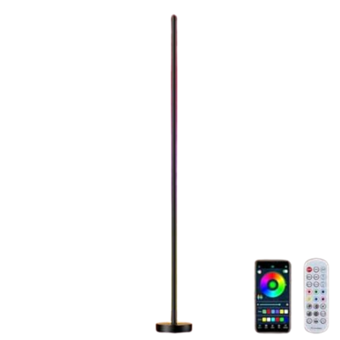 Smart RGBICW LED Corner Floor Color-Changing Ambient Lighting