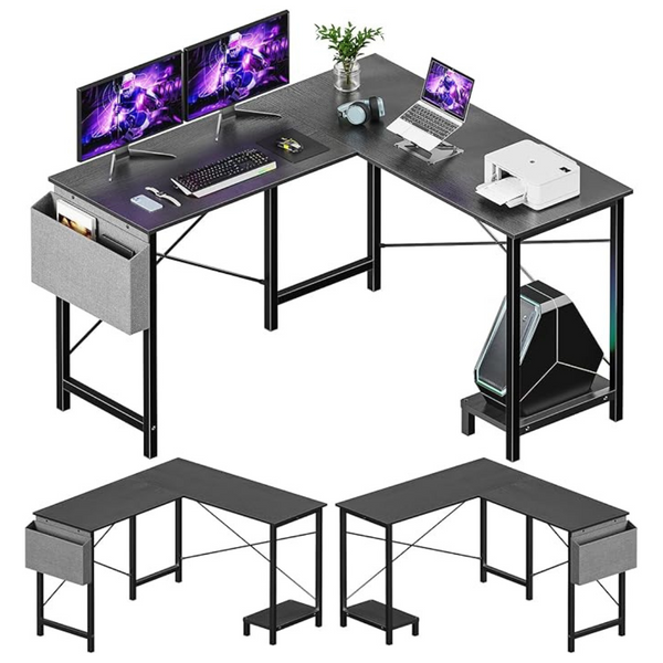 Sweetcrispy L-Shaped Reversible Computer Desk