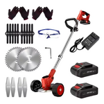 Cordless Lawn Trimmer With 2 Li-Ion Batteries