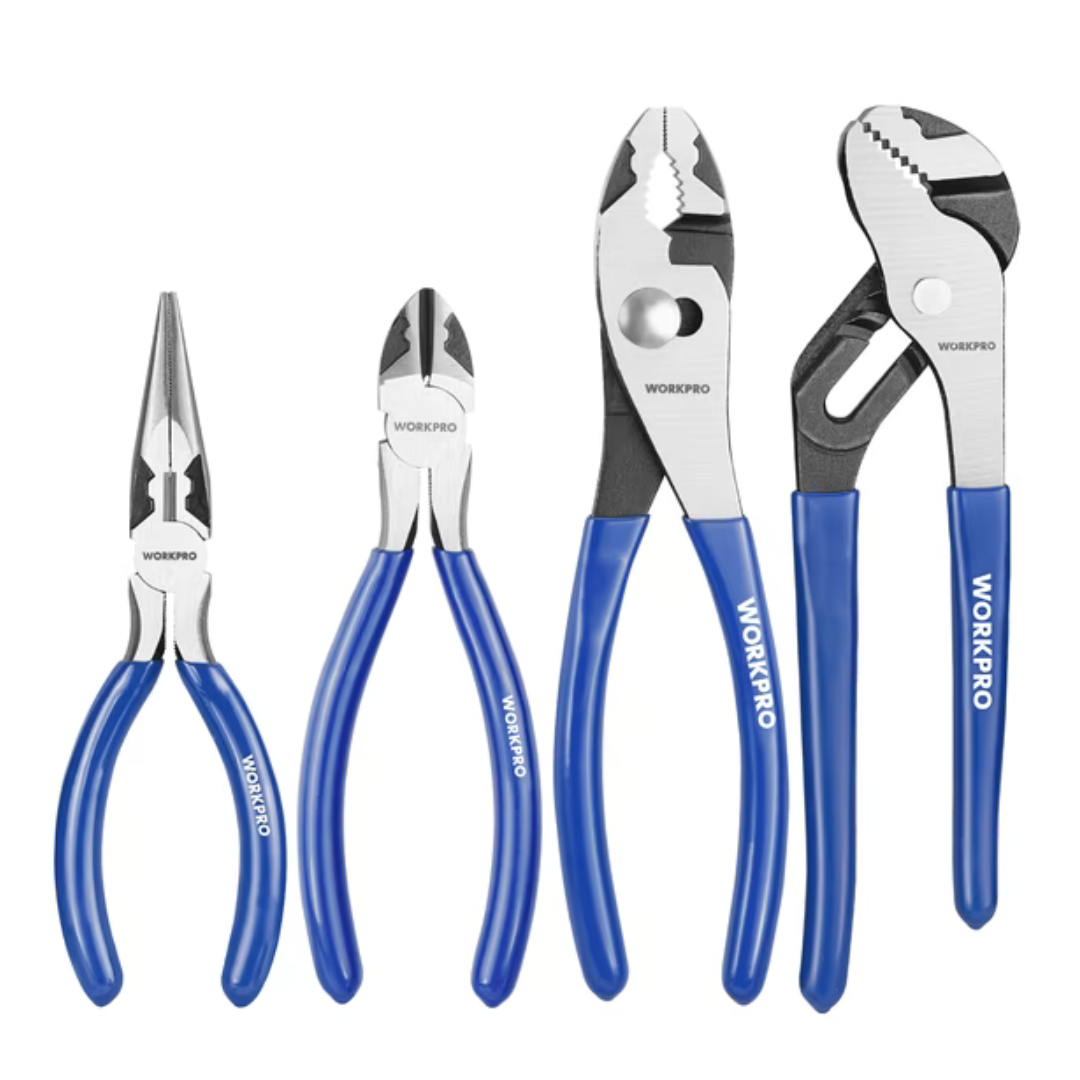 WORKPRO 4-Piece Pliers Tool Kit