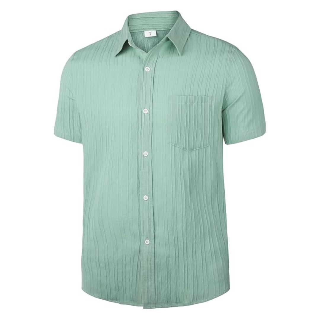 Sumolux Men's Casual Button Down Short Sleeve Shirts