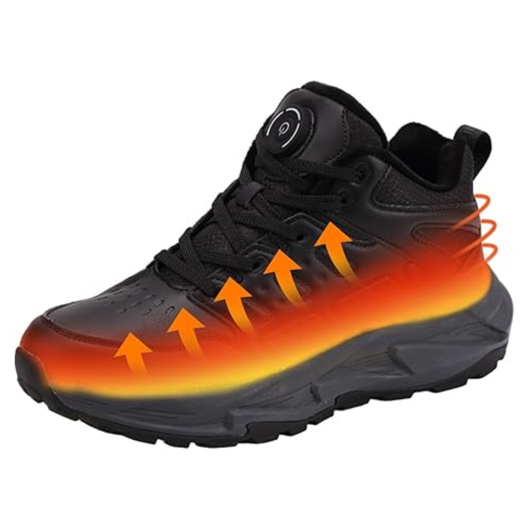 Unisex Non-Slip Rubber Sole Temperature Controlled Heating Shoes