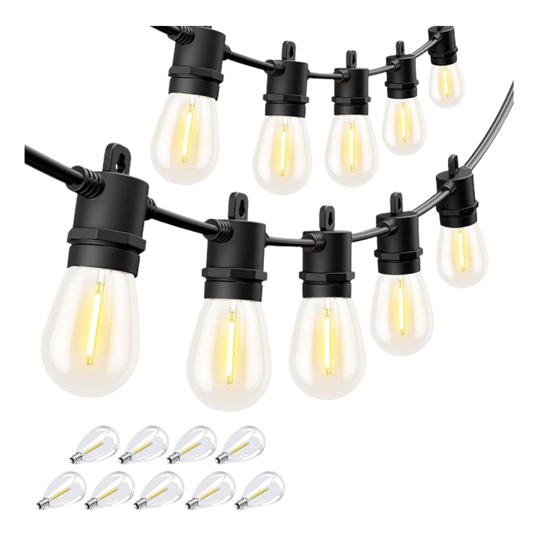 Svater Outdoor String Lights With Shatterproof LED Bulbs