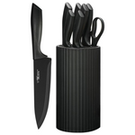 8-Piece Hunter Dual Stainless Steel Kitchen Knife Set W/ Block