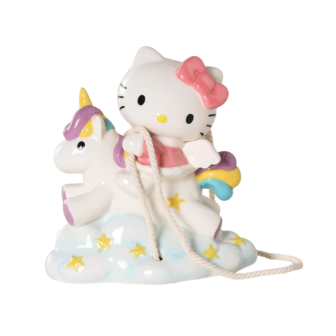 Blue Sky Clayworks Hello Kitty Unicorn Dreams Garden Swinger