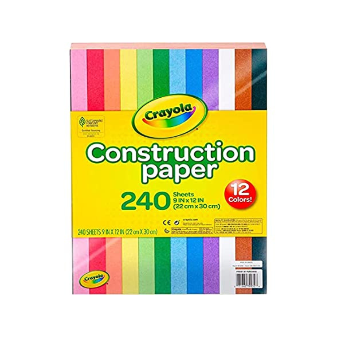 Crayola Construction Paper, Multicolor (240 Count)