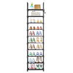 10-Tier Shoe Organizer With Detachable Fabric Shelves