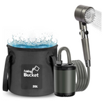 Portable Camping Outdoor Shower Kit With 20L Collapsible Bucket