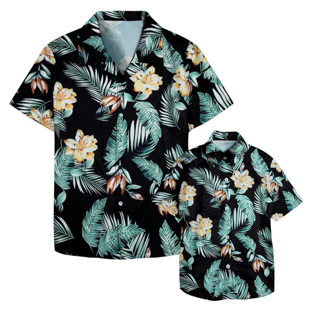 Hawaiian Dad And Son Matching Shirts