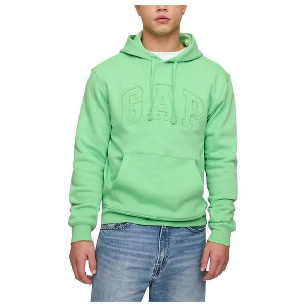 Gap Factory Men's Relaxed Gap Logo Hoodie (Julep Green)