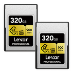 2-Pack Lexar GOLD Series 320GB Cfexpress Type A Memory Card