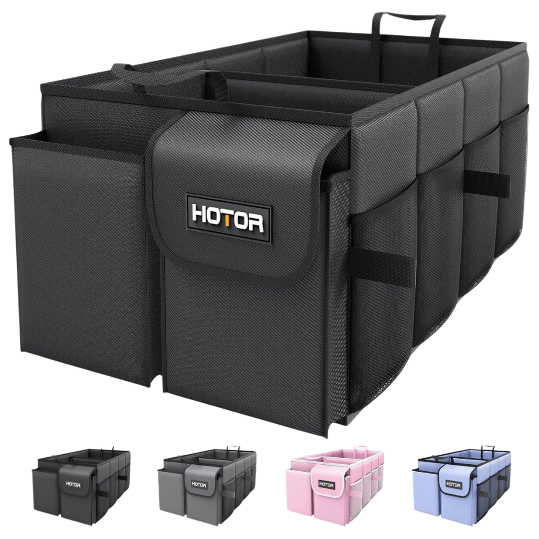 HOTOR Foldable Car Trunk Organizer With 2 Compartments
