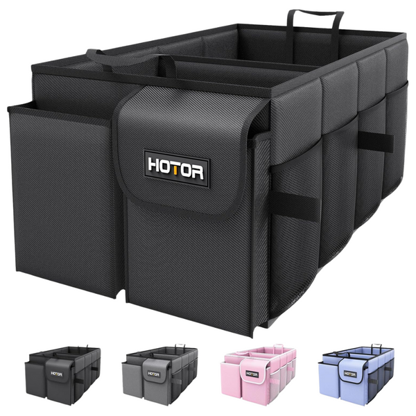 HOTOR Foldable Car Trunk Organizer With 2 Compartments