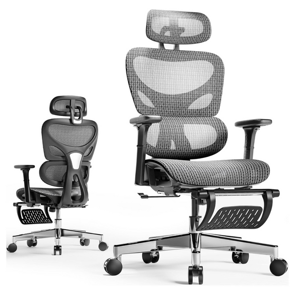 Ergonomic Mesh Office Comfortable Gaming Chair With Footrest
