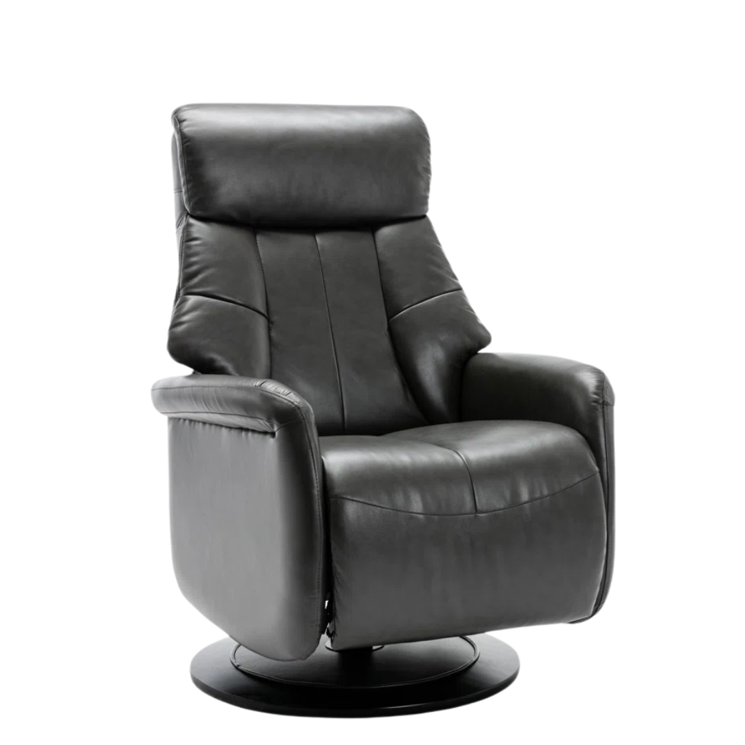 Shynel Faux Leather Swivel Recliner