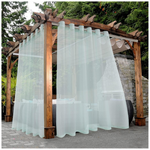 BONZER 100" x 120" 2 Panels Wide Sheer Grommet Curtains