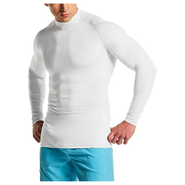 TSLA Men's UPF 50+ Long Sleeve Rash Guard Shirts