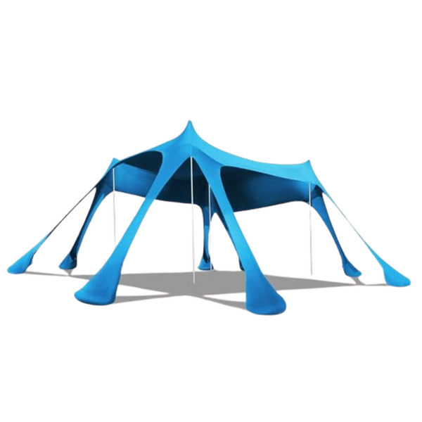 Aomedeelf 10 x 10FT Beach Tent Sun Shelter w/8 Sandbags & 4 Poles