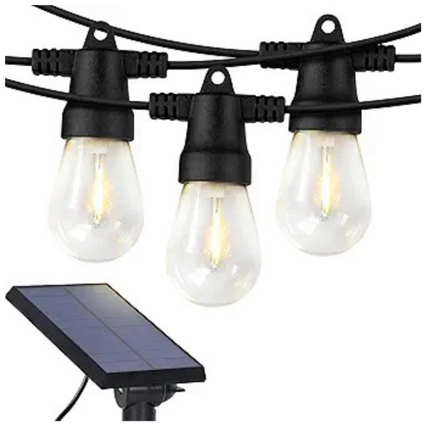 Brightech 27-Ft Ambience Pro Solar Outdoor String Lights (12-Bulbs)