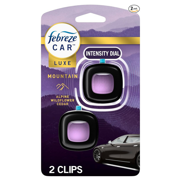 2-Count Febreze Car Mountain Scent Air Freshener Vent Clip (0.07-oz each)