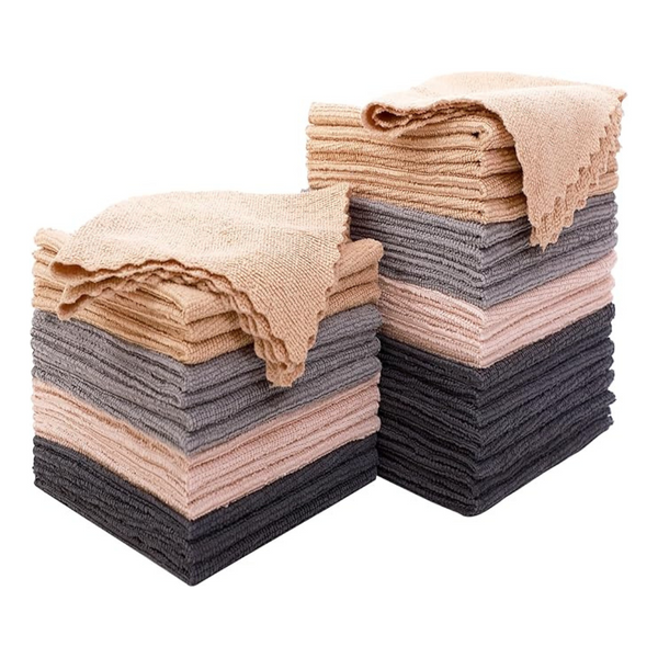 36-Pack Moonqueen Microfiber Reusable Cleaning Cloths (12" x 12")