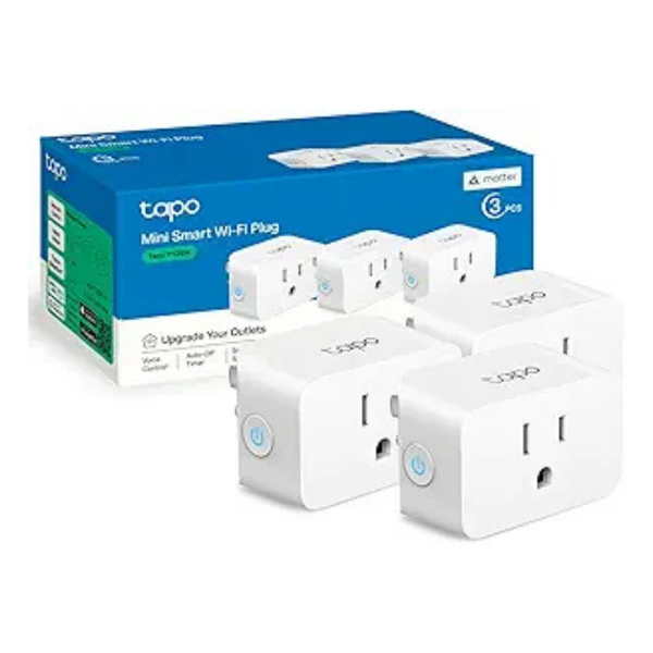 3-Pack TP-Link Tapo Matter Supported Mini Smart Wi-Fi Plug