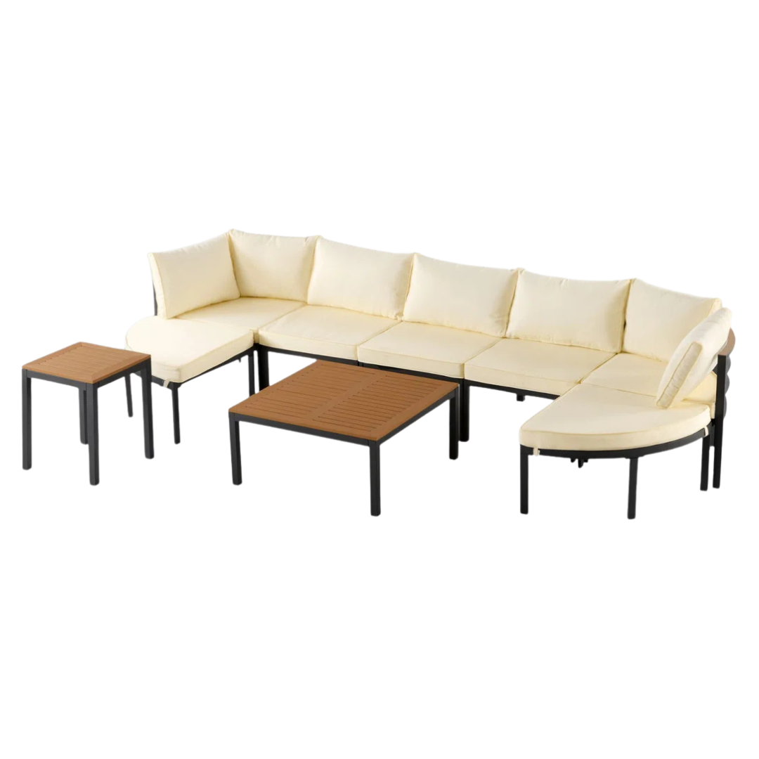 Latitude Run 9 Piece Seating Group With Cushions