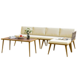 4-Piece Yitahome Patio Furniture Set With Cushions & Side Table