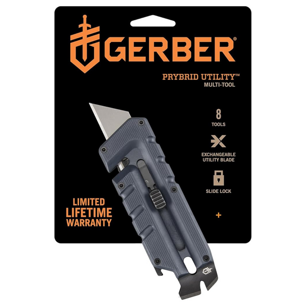 Gerber Gear Prybrid Utility Multi-Tool Knife With Pocket Clip