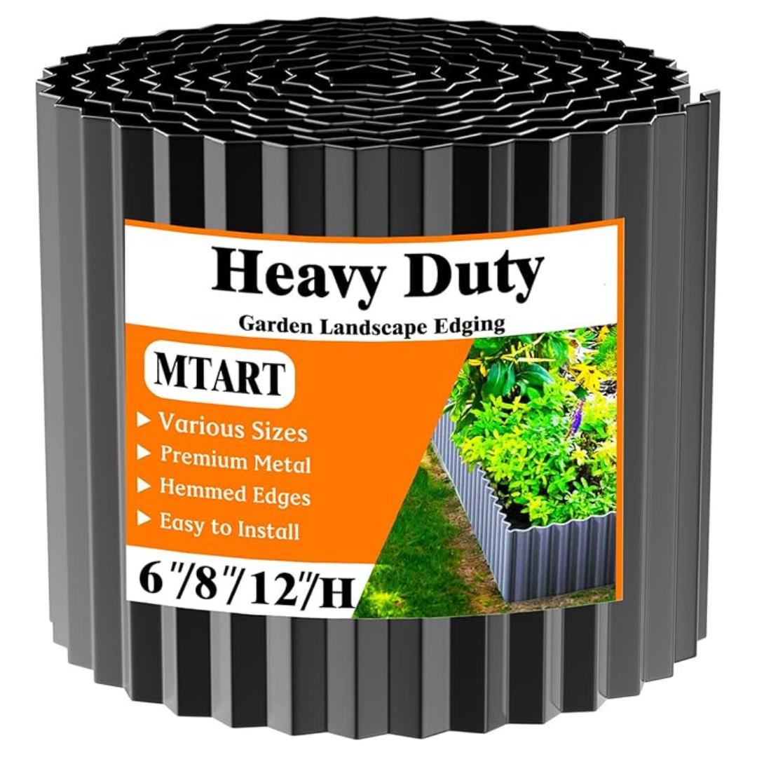 Corrugated Sturdy Garden Metal Edging (6" x 20 feet)