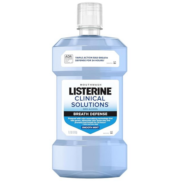 1L Listerine Clinical Solutions Breath Defense Mouthwash