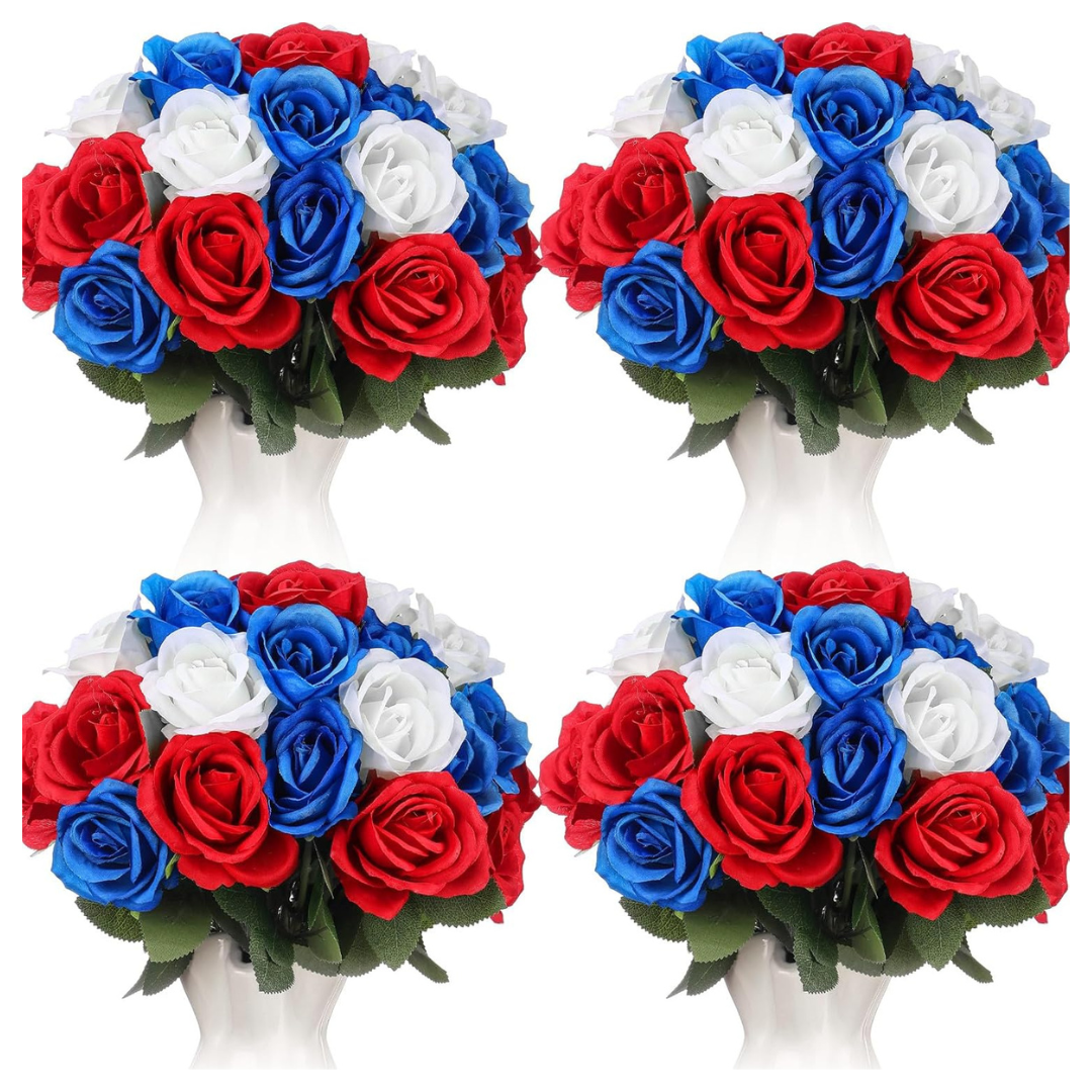 40 Pcs Artificial Rose Flowers