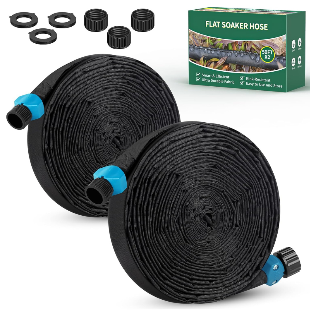 100 ft. Flymevac Soaker Heavy Duty Garden Hose