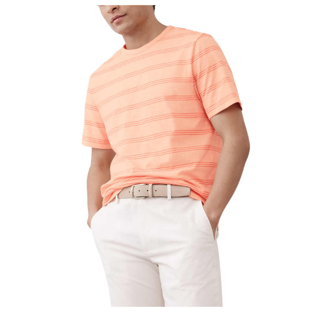 Banana Republic Factory Men's Vintage Slub T-Shirt (Peach Vibes)