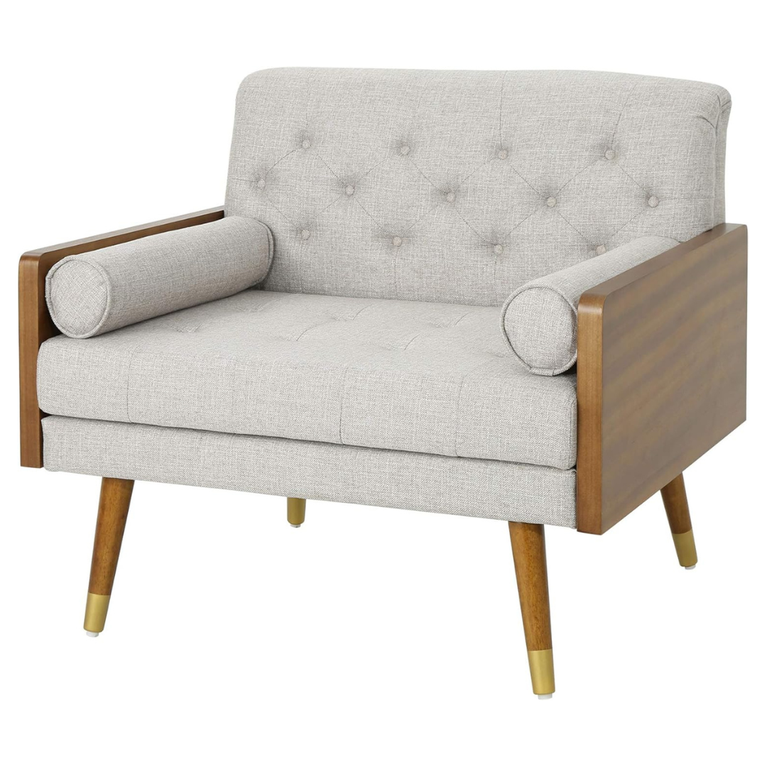 Christopher Knight Home Greta Mid Century Modern Fabric Club Chair