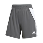 adidas Women's Tiro 24 Shorts (Team Mid Grey/White)