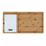 Dexas Prep-Tech Bamboo 20" x 10.5" Cutting Board And Kitchen Scale